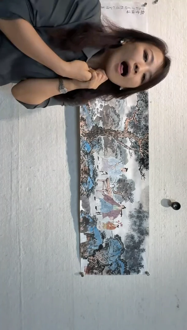 国画炳山艺术--徐建明老师作品   扇面