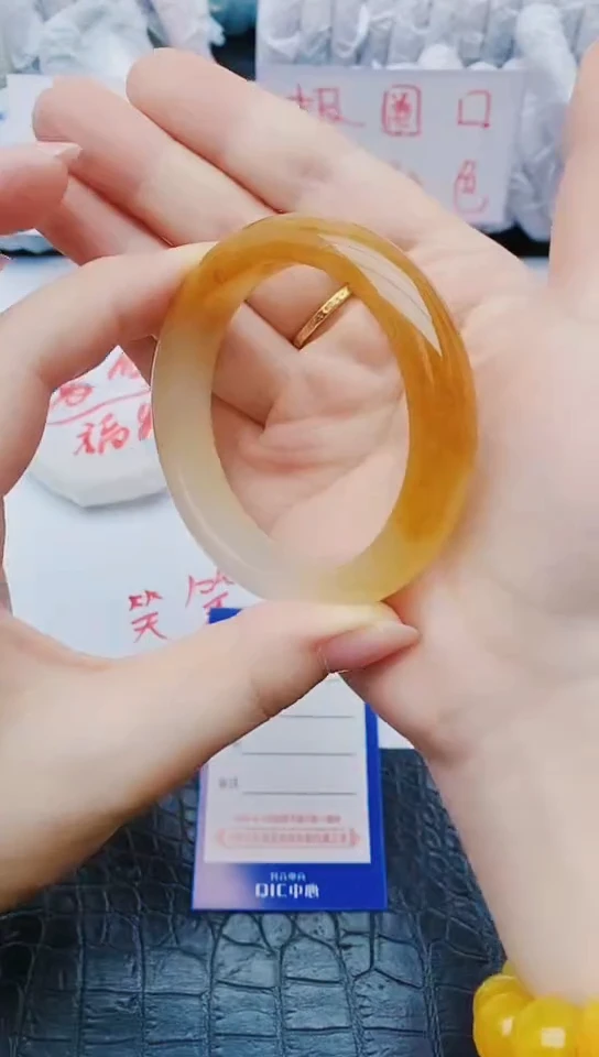 未镶嵌手镯石英质玉w207+55-56