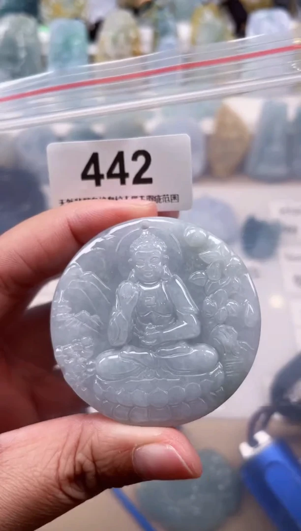 【闪购商品】翡翠颈饰未镶嵌天然缅甸A货翡翠442