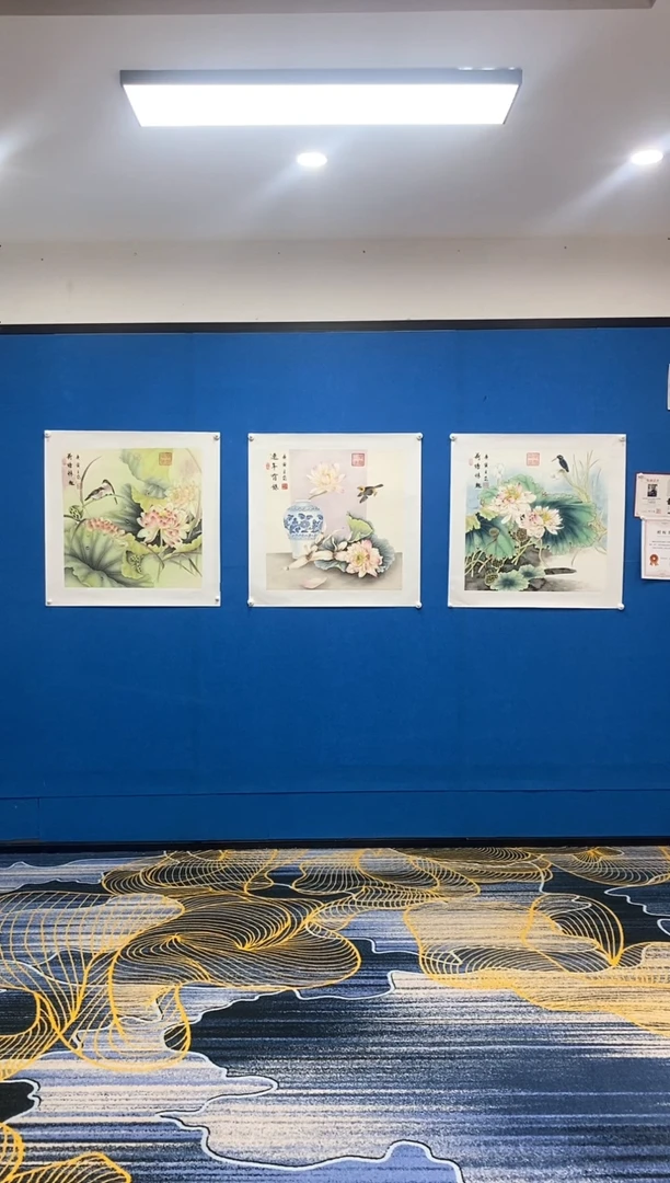 【闪购商品】国画张巨富  封笔斗方有一套三张