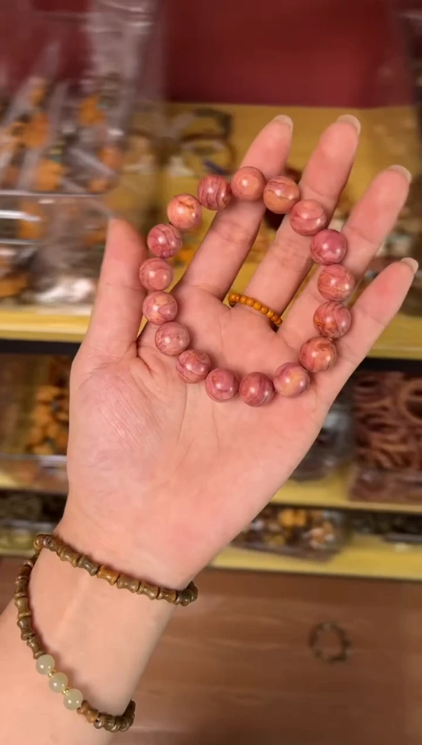 非洲檀香无事牌013血柏12mm单圈