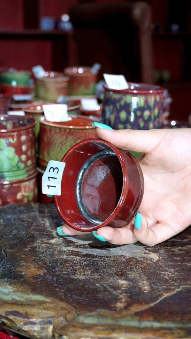 摆件精品窑变钧瓷茶器