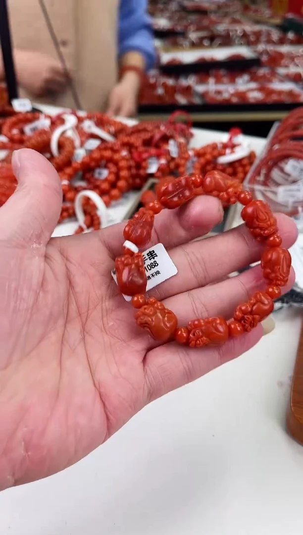 【闪购商品】南红玛瑙保山貔貅手串未镶嵌一个/条