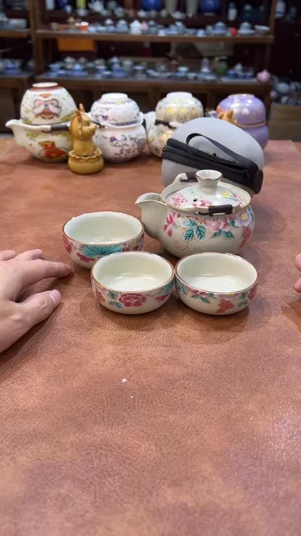 真的很便宜会开片的旅行茶具