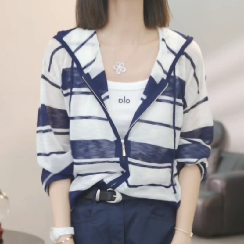 【褪色潮汐】2025夏季新款时尚百搭休闲超薄连帽外套LK2504095