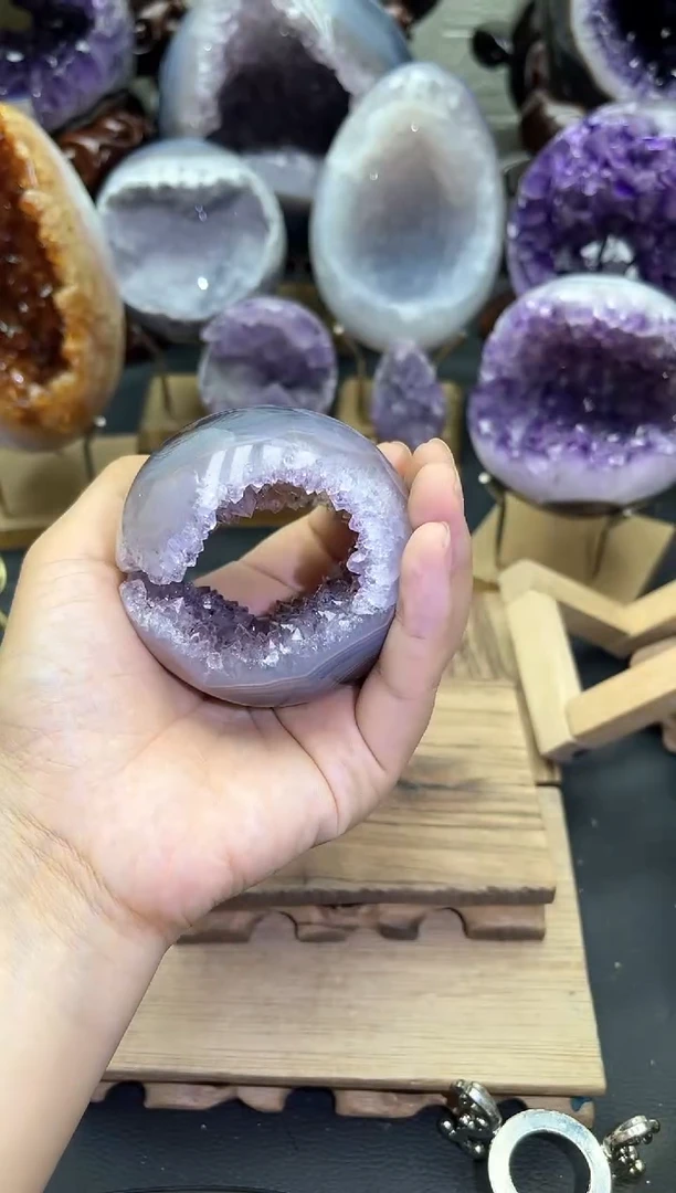 未镶嵌紫晶大型摆件（非配饰）728号开口笑路路通