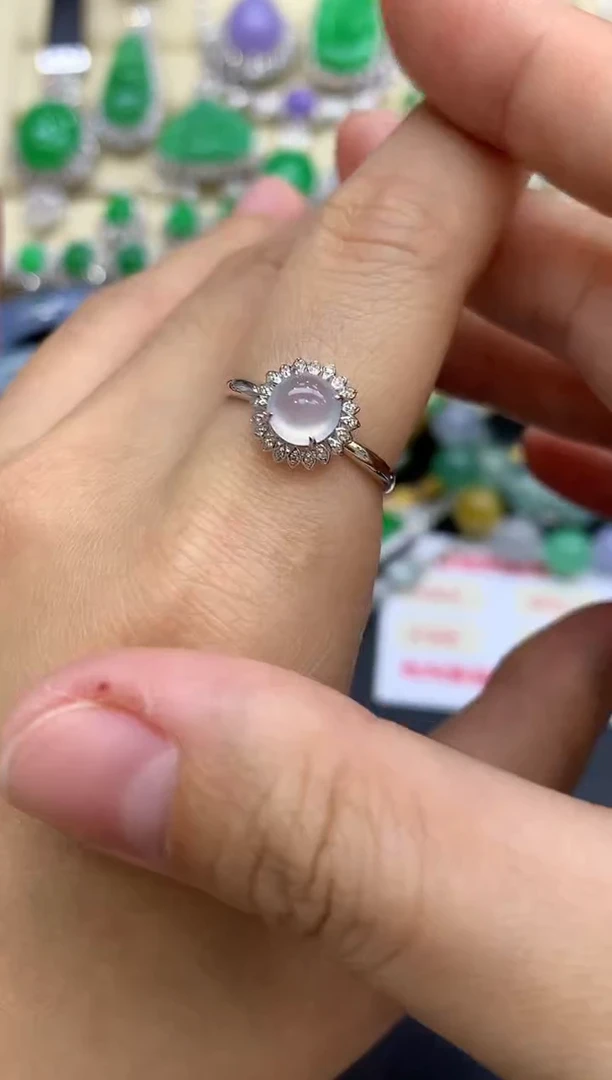 18K金镶嵌戒指翡翠338-中国好珍宝