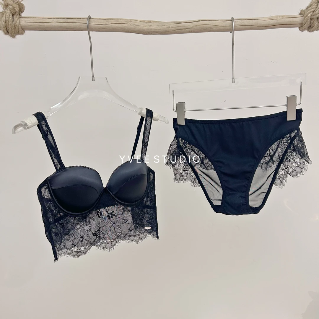 [苍趣]舒适美背法式蕾丝无痕纯欲风文胸品牌升级厚杯款