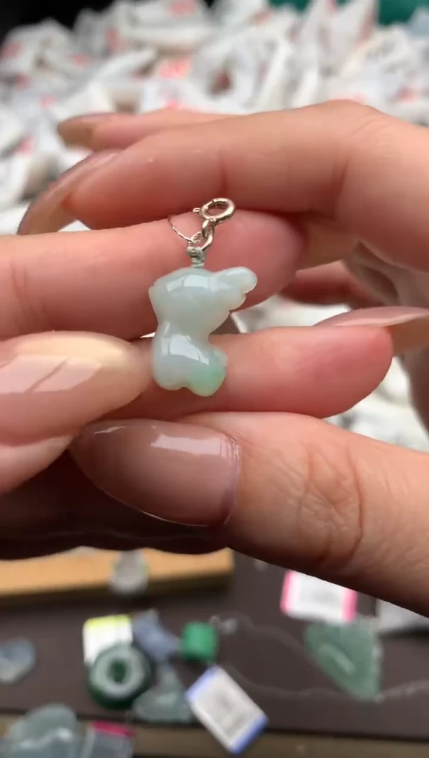 【闪购商品】翡翠挂件银S925镶嵌一