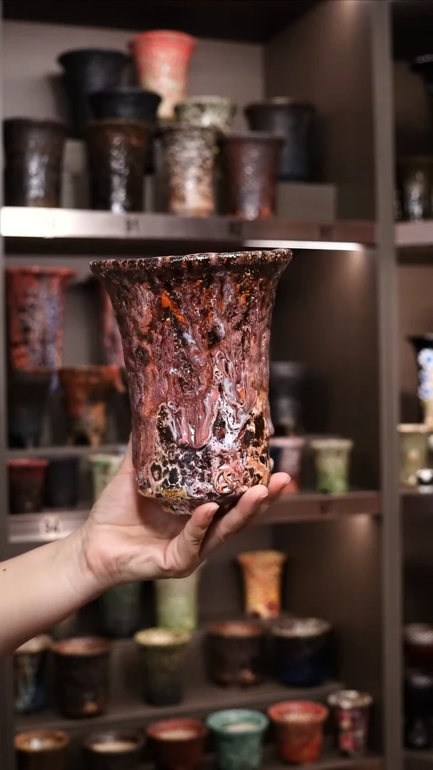 大*子泰国进口手工花盆个性创意花盆