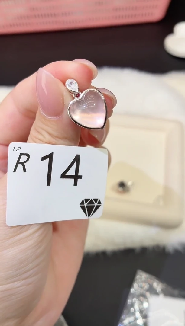 银S925镶嵌珠宝半成品水晶多样性发一R14