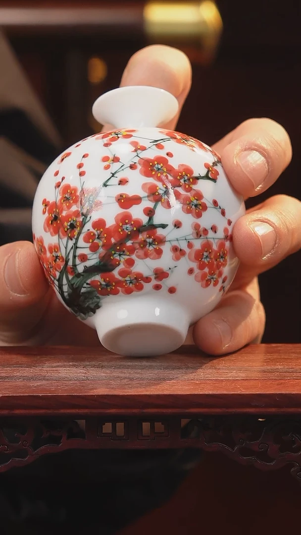 【闪购商品】摆件釉下五彩纯手工手绘原创瓷器