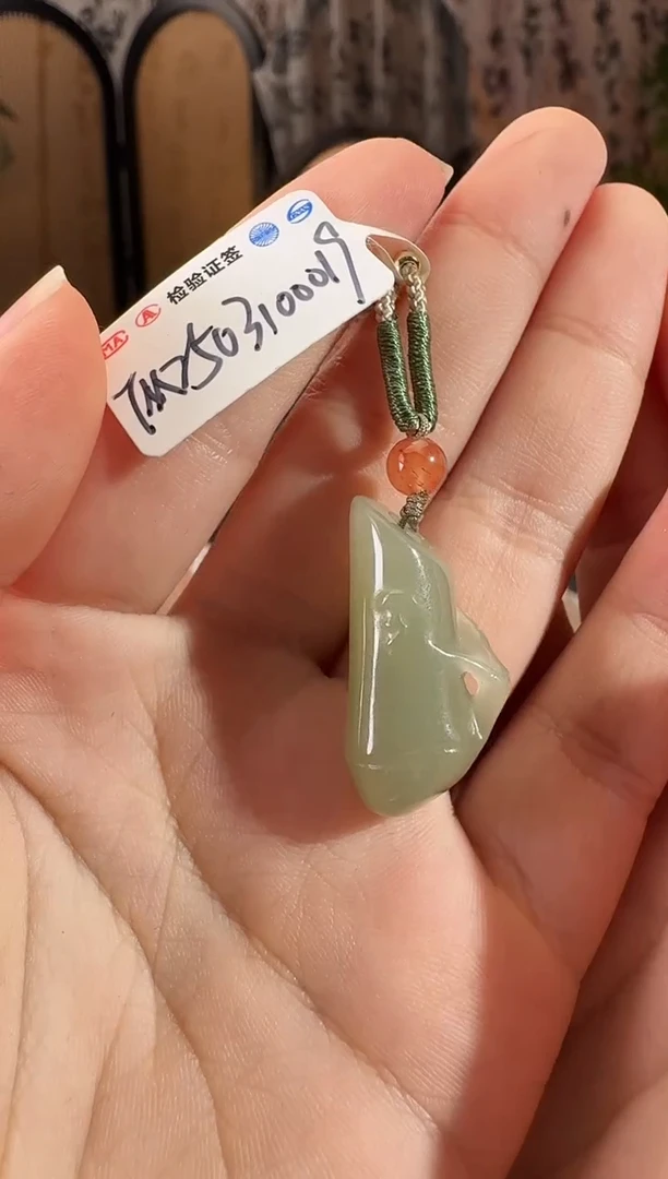 和田玉未镶嵌颈饰竹节 p