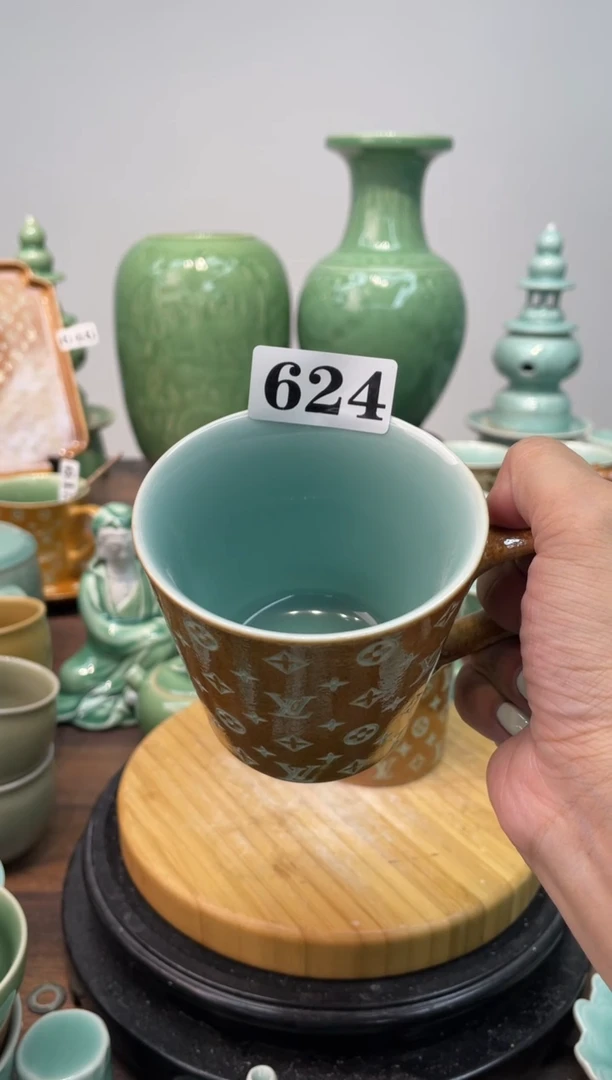 带把手  慧仙青瓷 龙泉青瓷大促