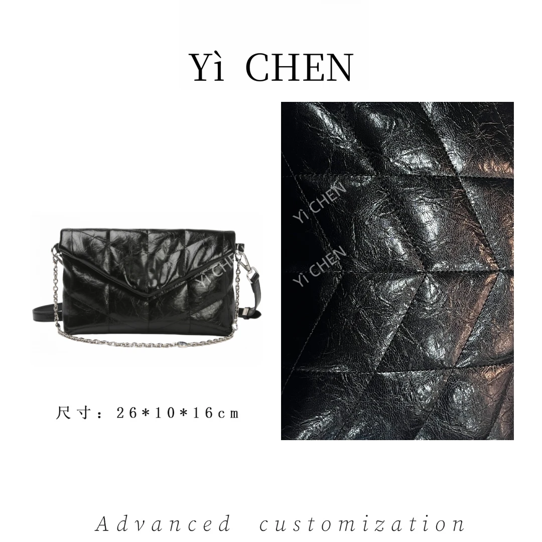 【Yì CHEN】BF-66509-黑色简约时尚女士新款轻奢单肩斜跨包