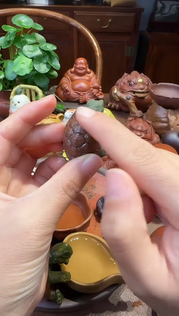 紫砂茶宠爬爬龟小号