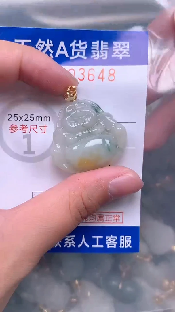 翡翠未镶嵌吊坠(不含链)1