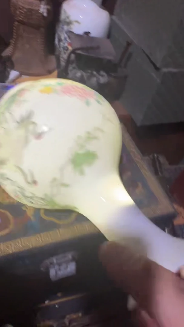 木闪电购链接精品摆件鹤瓶