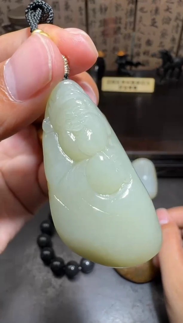 和田玉未镶嵌挂件和田玉