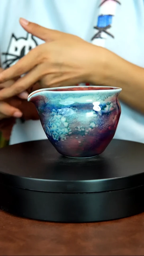 692玉石釉省陶苗占军老师原矿原产地钧瓷茶具