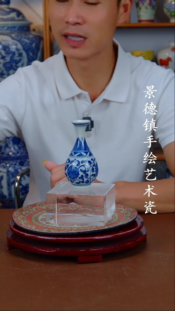 现代景德镇手工手绘陶瓷摆件2