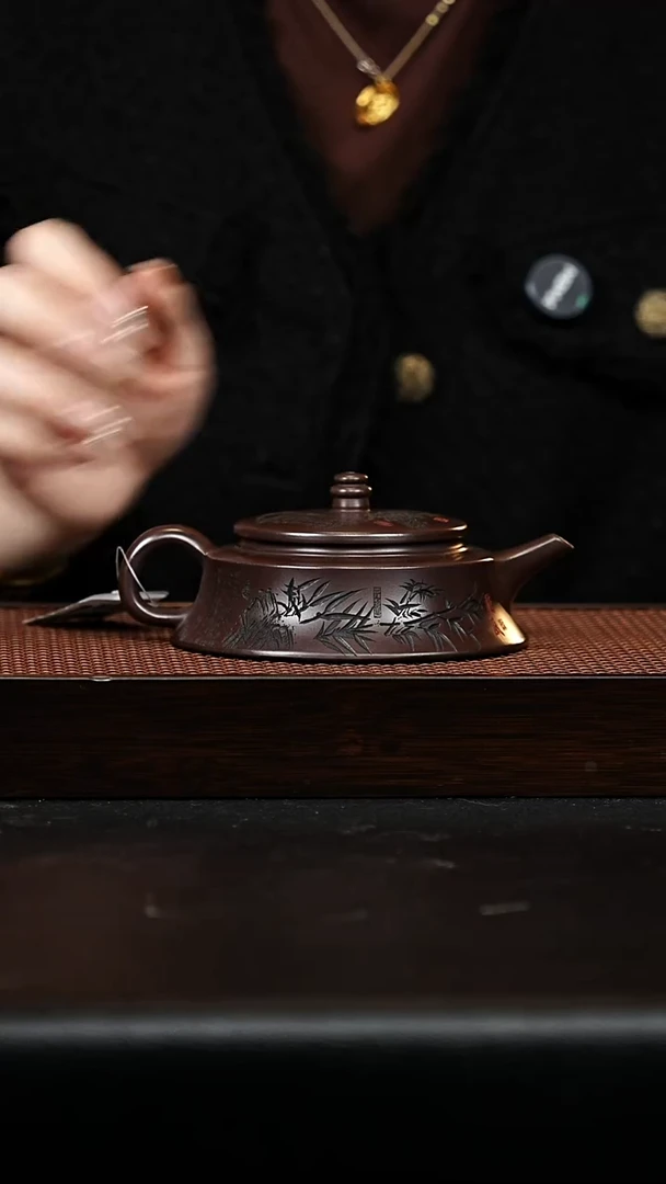 紫砂茶宠笠帽壶