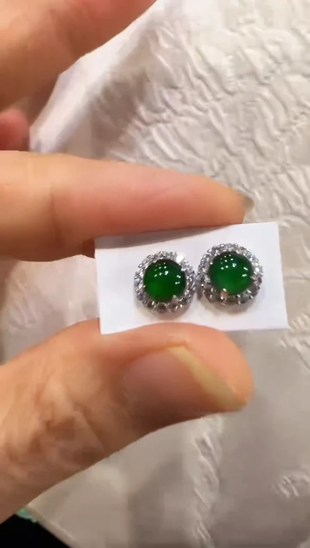 翡翠银S925镶嵌颈饰国风