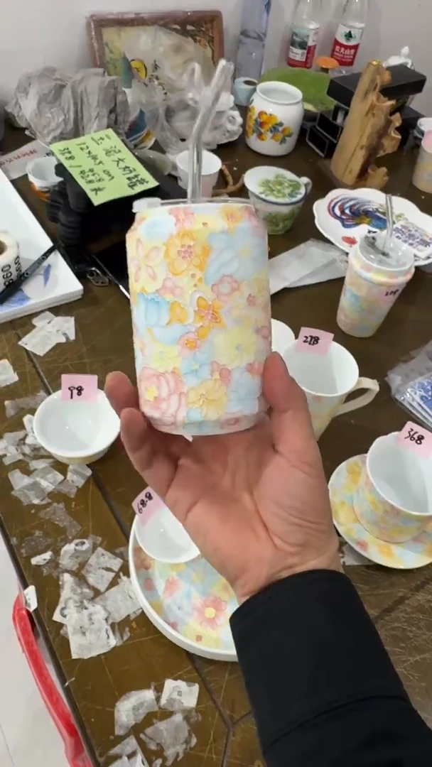 其他景德镇高温瓷（万花易拉罐）