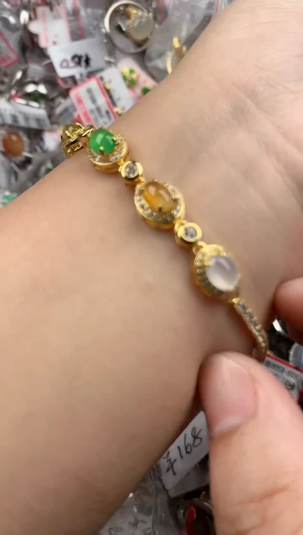 银S925镶嵌戒指翡翠222    5