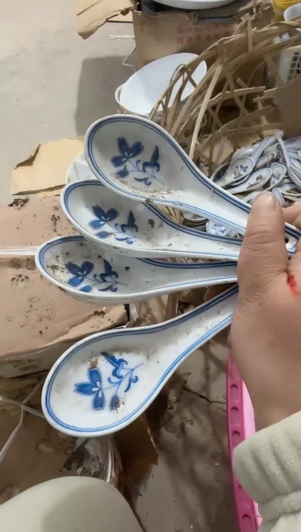 【闪购商品】摆件蓝海棠勺微瑕介意勿拍