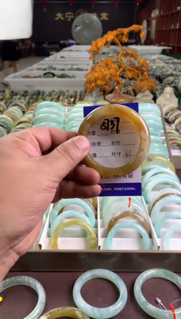 蛇纹石玉未镶嵌手镯5737