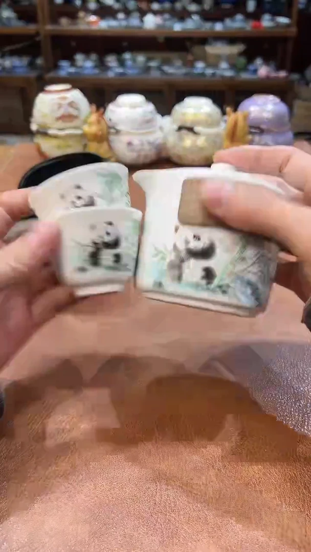 真的很便宜会开片的旅行茶具