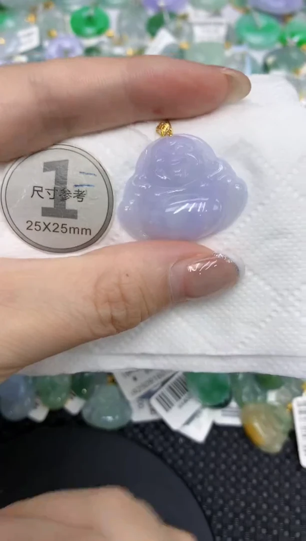 颈饰18K金镶嵌翡翠111111