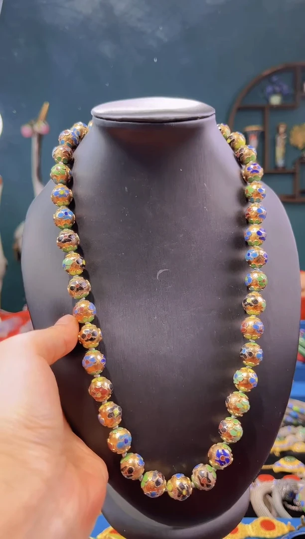 【闪购商品】非遗绝技 景泰蓝1.2金地项链