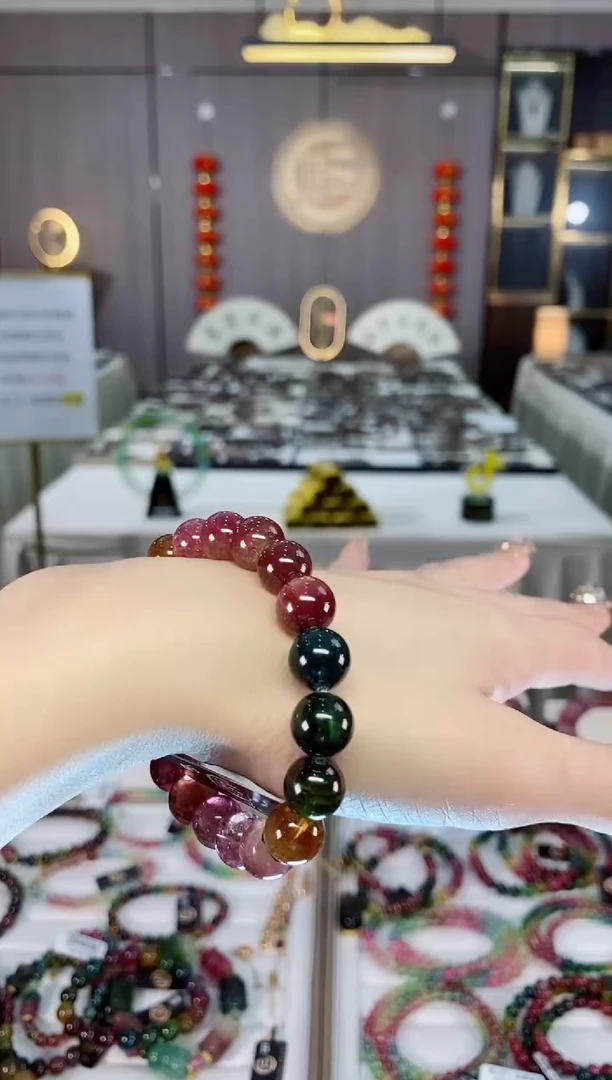 单圈手链未镶嵌碧玺dan多样性发货一条
