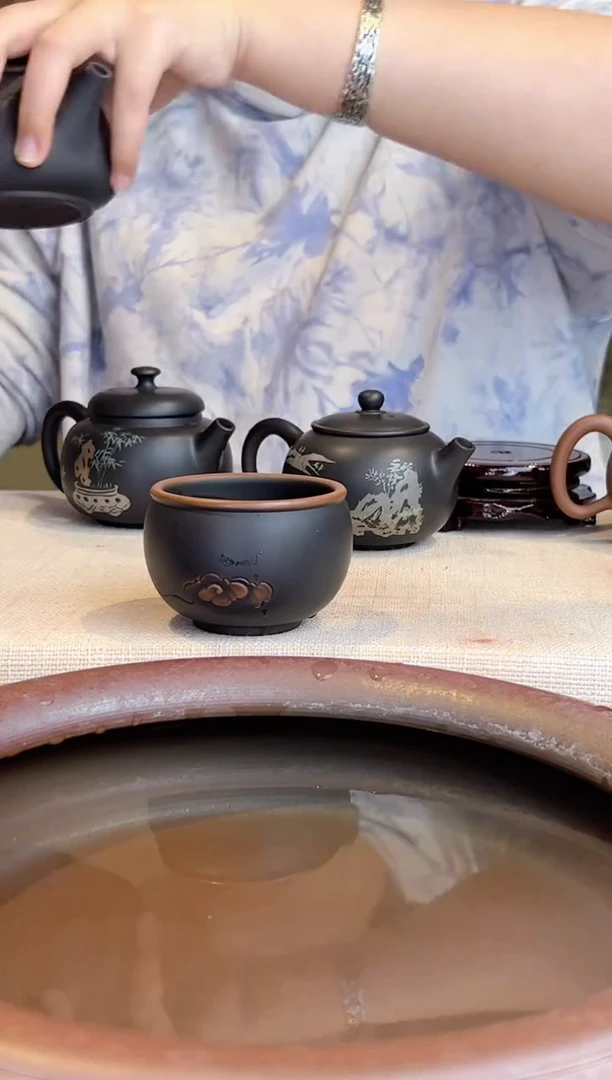 【闪购商品】云南建水紫陶-祥云主人杯1只