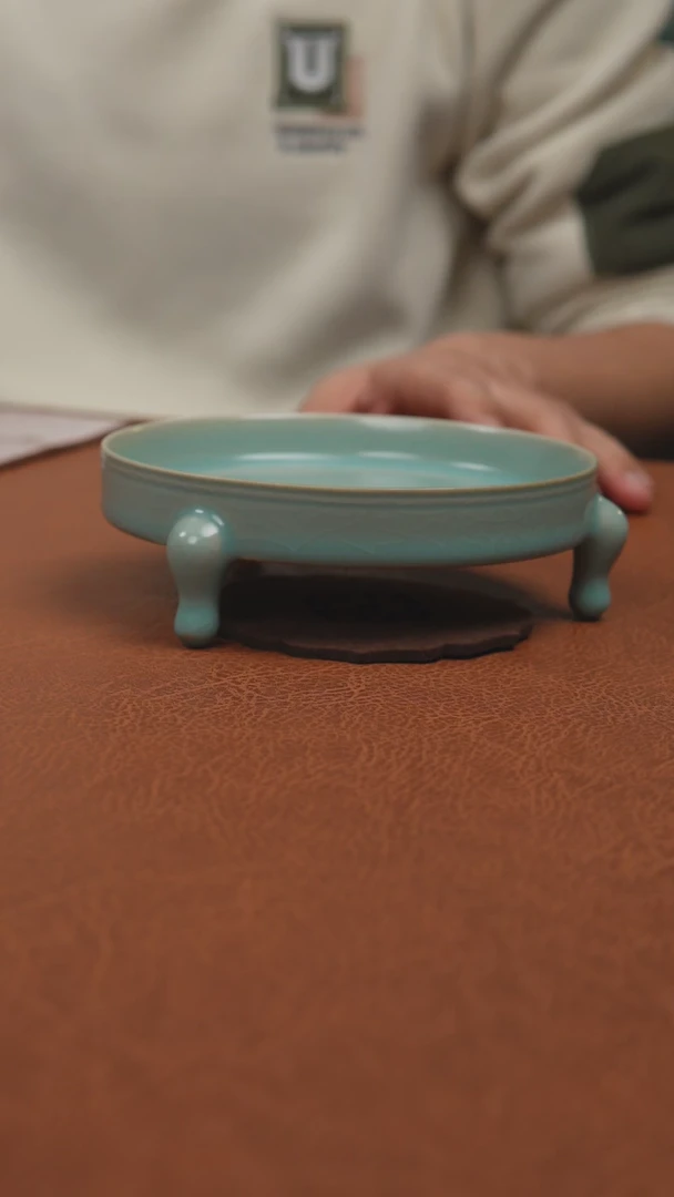 【闪购商品】杯仿古三足洗汝州原产地原矿釉