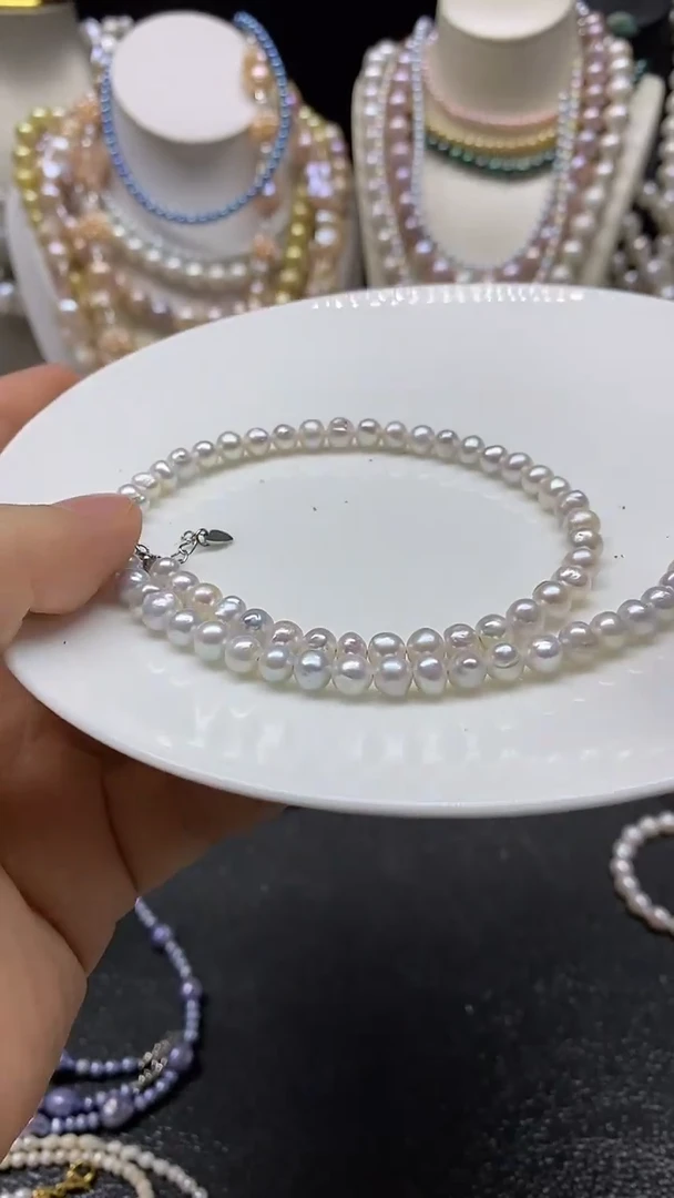 颈饰未镶嵌淡水珍珠多人
