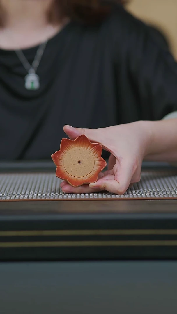 茶壶紫砂05- 茶桌莲花 小香插