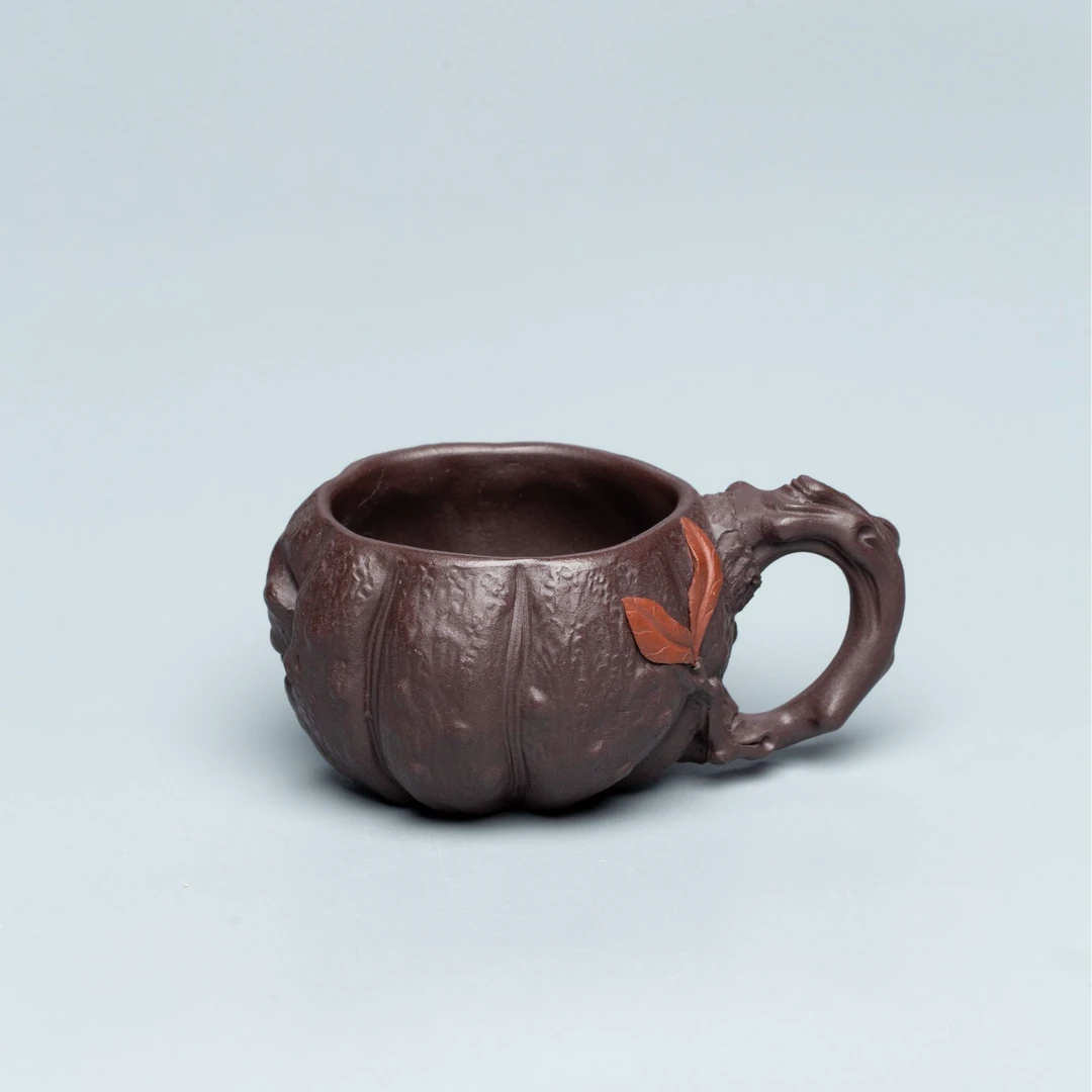 九【达观说器】HCS117 枫叶手把杯 杯茶宠