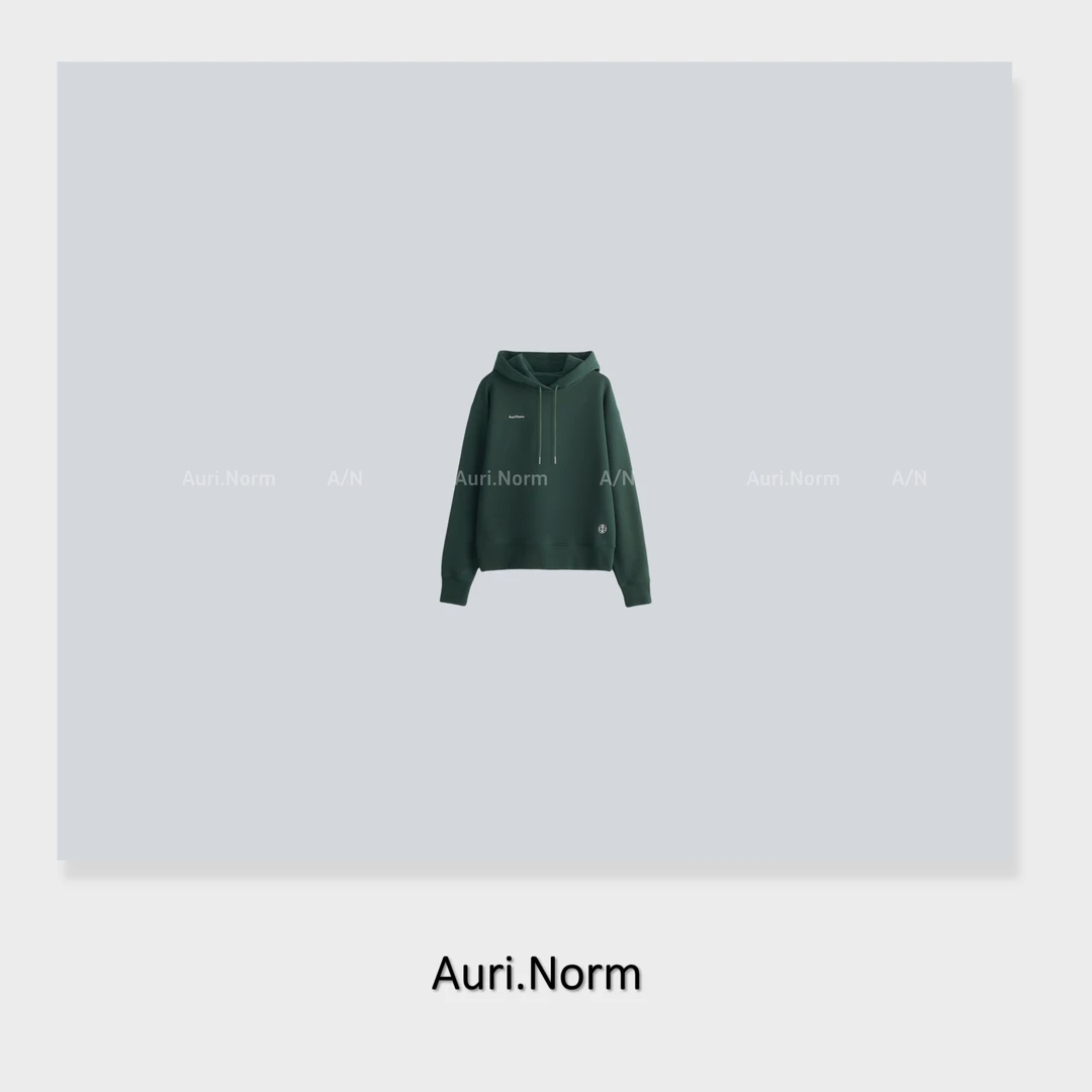 Auri.Norm经典LOGO款绿色帽衫小众设计师特别款