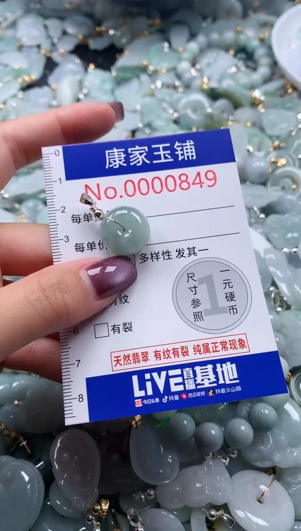 翡翠未镶嵌吊坠(不含链)849