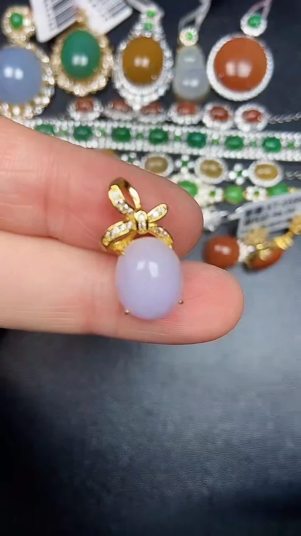 银S925镶嵌戒指翡翠3540