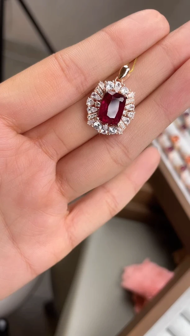 银S925镶嵌颈饰碧玺颈饰