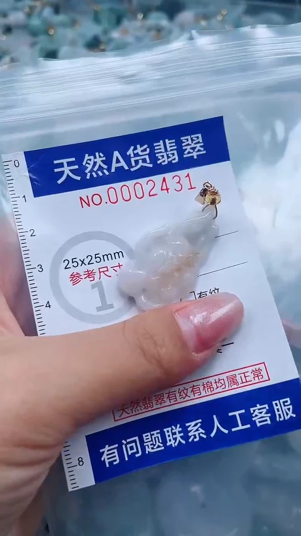 翡翠未镶嵌吊坠(不含链)1