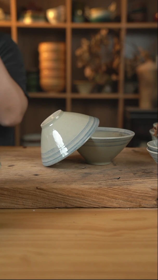 青云系列的6英寸斗笠碗2个