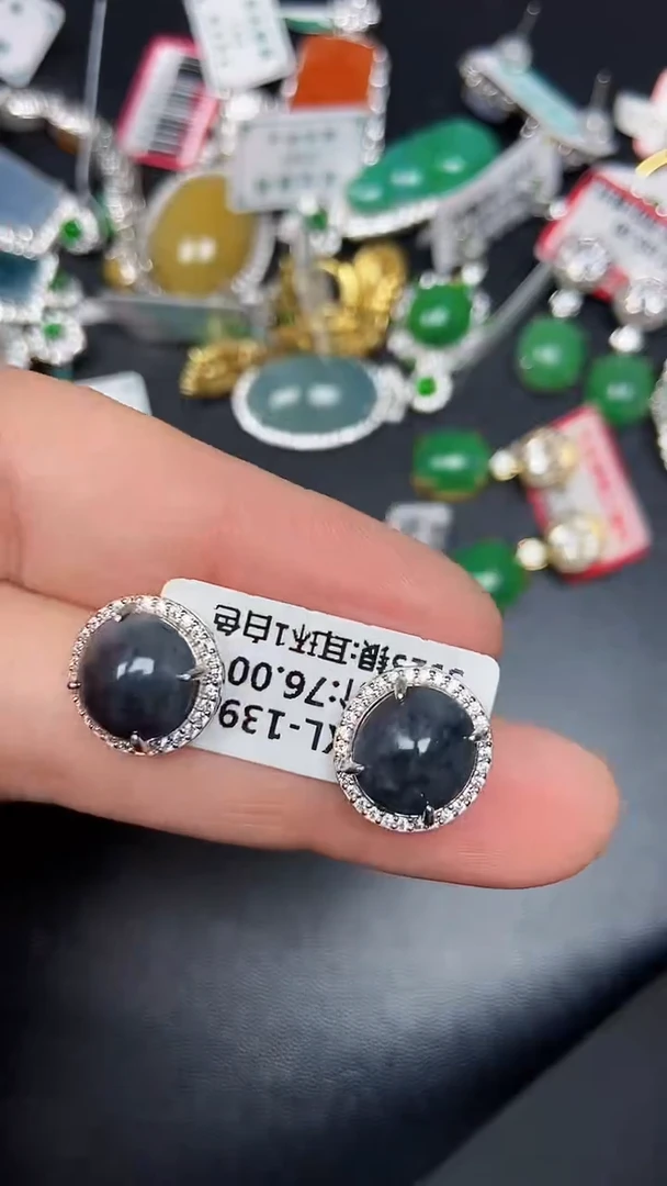 银S925镶嵌戒指翡翠2930