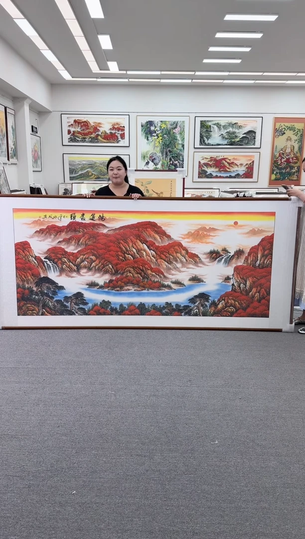 国画手绘  280*124   鸿运当头