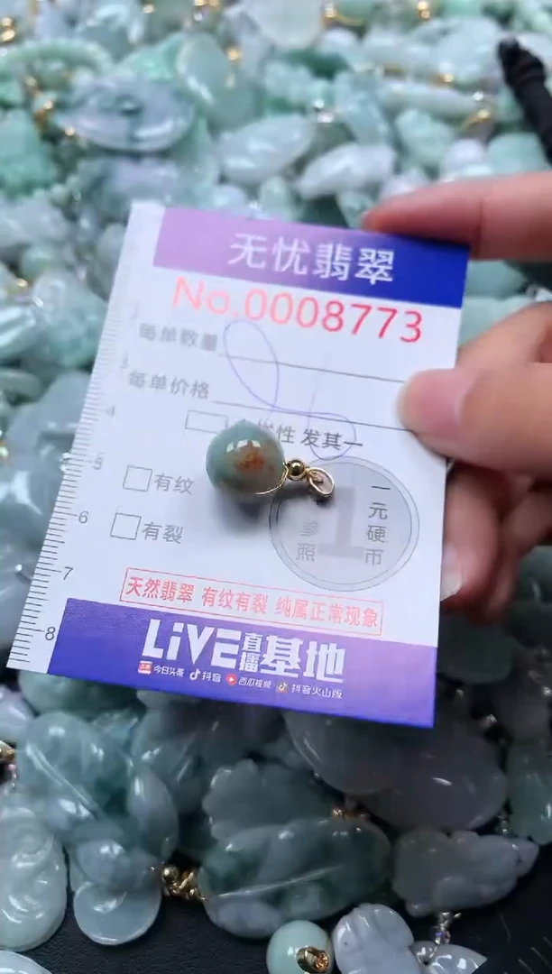 颈饰未镶嵌翡翠8773