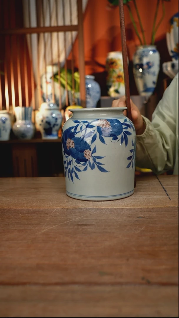 瓷片【简家甄选】景德镇设计师釉下手绘陶瓷餐具